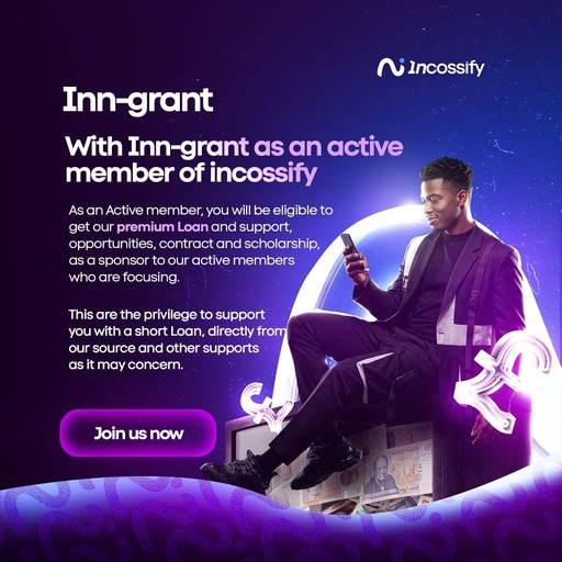 Incossify grant and support feature